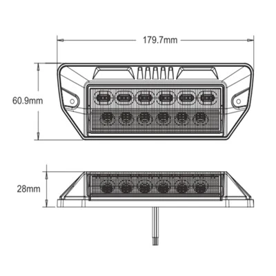 36W Signal Warning IP69K Aluminum Housing LED Scene Light For Cars Trucks price